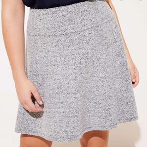 Loft Plus Grey Flippy Skirt